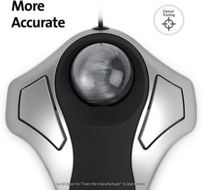 img 2 attached to 🖱️ Kensington Orbit Trackball Mouse (K64327EU): Precision and Comfort at Your Fingertips