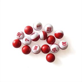 img 1 attached to 🎱 ISPIRITO Billiard Games Kelly Pool Shaker Bottle - 16 Numbered Marbles & Tally Peas/Balls - Brown Bottle with Red and White Tally Peas