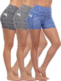 img 1 attached to 🩳 Find Comfort and Style with CADMUS High Waist Athletic Shorts for Women's Yoga, Fitness, and Running - Featuring Deep Pockets!