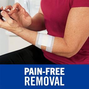 img 2 attached to 🩹 Nexcare Sensitive Skin Tape with Pain-Free Removal - 1-inch x 4 Yard Roll (Pack of 2)