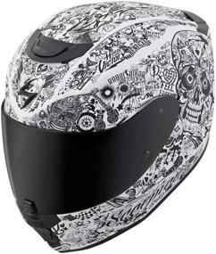 img 1 attached to 🦂 Scorpion Shake Full-face Helmet Style (White, Medium): Unisex-Adult Ultimate Protection