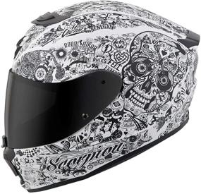 img 2 attached to 🦂 Scorpion Shake Full-face Helmet Style (White, Medium): Unisex-Adult Ultimate Protection