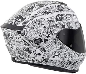 img 3 attached to 🦂 Scorpion Shake Full-face Helmet Style (White, Medium): Unisex-Adult Ultimate Protection