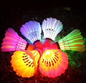 img 2 attached to 🏸 LED Badminton Birdies with Inngree Technology - Colourful Shuttlecock for Night-time Glow, Indoor & Outdoor Sport Activities