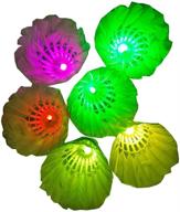 🏸 led badminton birdies with inngree technology - colourful shuttlecock for night-time glow, indoor & outdoor sport activities логотип