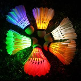 img 3 attached to 🏸 LED Badminton Birdies with Inngree Technology - Colourful Shuttlecock for Night-time Glow, Indoor & Outdoor Sport Activities