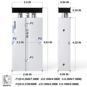 img 3 attached to TAILONZ PNEUMATIC Double Rod Double Acting TN20 50