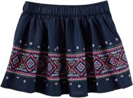 👗 stylish oshkosh b'gosh girls' woven skirt: trendy and charming – 22018112 logo