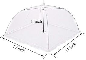 img 1 attached to 🍽️ Simply Genius (6 pack) Large and Tall 17x17 Pop-Up Mesh Food Covers Tent Umbrella: Perfect for Outdoors, Screen Tents, Parties, Picnics, BBQs - Reusable and Collapsible!