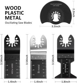 img 1 attached to 50 PC Oscillating Saw Blades - Multitool Blades for Metal, Wood, Plastic Cutting - Compatible with Dewalt, Milwaukee, Dremel, Chicago, Rockwell, Fein, Bosch, Multimaster, Makita