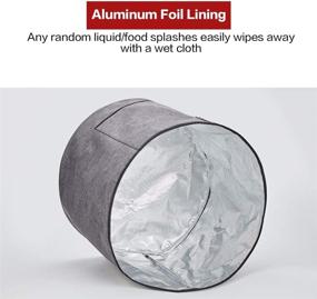 img 3 attached to Protect Your Ninja Foodi 8 Quart Pressure Cooker with HOMEST Dust Cover - Easy Clean, Grey (Patent Pending)