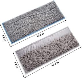 img 3 attached to 🧹 LesinaVac Replacement Mopping Pads Set - 3 Wet & 3 Dry Washable Pads for Braava Jet M6 - Multi-Pack Deal
