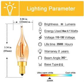 img 3 attached to 💡 Chandelier Decorative Filament Candelabra - SEO-Optimized Equivalent