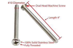 img 3 attached to 🔩 Ultimate Stainless Phillips Machine Bolt Dropper: Premium Fasteners and Screws for Top-Notch Performance