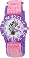 disney minnie plastic casual girls' watches with quartz movement logo