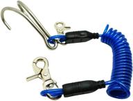 🔗 stainless steel double hook with spiral coil lanyard for reef diving by scuba choice логотип