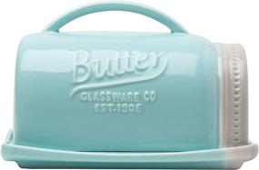 img 4 attached to 🧈 Ceramic Mason Butter Dish Handle: Stylish and Functional Butter Storage Solution