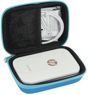 hermitshell hard eva travel case for hp sprocket portable photo printer (blue) logo