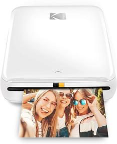 img 4 attached to 📷 Беспроводной мобильный мини-принтер для фото KODAK Step (белый) - совместим с iOS и Android, поддерживает NFC и Bluetooth.