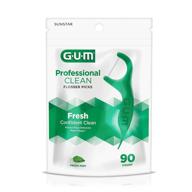 🦷 gum professional clean flossers, fresh mint - 90 count (pack of 2) logo