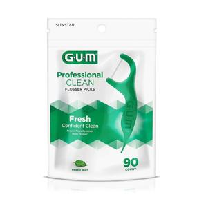 img 4 attached to 🦷 Gum Professional Clean Flossers, Fresh Mint - 90 count (Pack of 2)