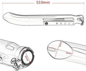 img 2 attached to Выхлопной глушитель PACEWALKER Chrome Motorcycles Slash Cut для мотоциклов с диаметром 1.375", 1.5", 1.625" и 1.75" на кастомные и кафе-рейсеры - громкий и идеально подходит для Suzuki 650 (1 штука)