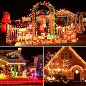 img 2 attached to XTF2015 165FT LED Christmas Lights with 9 Modes, Remote Control, and Color Changing Options – Perfect for Outdoor and Indoor Christmas Decorations in Warm White, Multicolor, and Combination