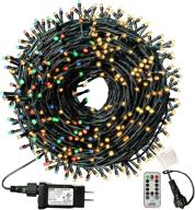 xtf2015 165ft led christmas lights with 9 modes, remote control, and color changing options – perfect for outdoor and indoor christmas decorations in warm white, multicolor, and combination логотип