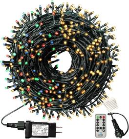 img 4 attached to XTF2015 165FT LED Christmas Lights with 9 Modes, Remote Control, and Color Changing Options – Perfect for Outdoor and Indoor Christmas Decorations in Warm White, Multicolor, and Combination