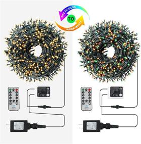 img 1 attached to XTF2015 165FT LED Christmas Lights with 9 Modes, Remote Control, and Color Changing Options – Perfect for Outdoor and Indoor Christmas Decorations in Warm White, Multicolor, and Combination