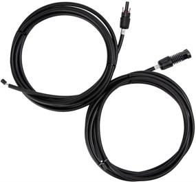 img 4 attached to 🔌 Renogy 10Ft 10AWG Solar Adaptor Wire Extension Cables: Female and Male Connector | 1 Pair | Black