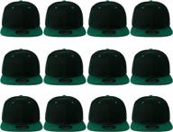 🧢 wholesale 12 pack of gelante plain blank flat brim snapback baseball caps at bulk prices логотип