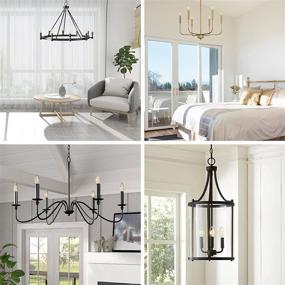 img 1 attached to 💡 Dazzle your Ceiling with Dimmable Candelabra Chandelier Eqivalent