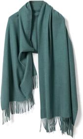 img 4 attached to Tonten Cashmere Shawl Winter Pashmina Women's Accessories