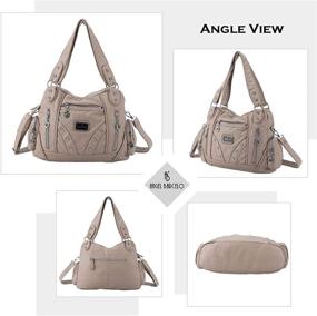 img 2 attached to 👜 Стильные женские сумки и кошельки Angel Barcelo с плечевыми ремнями и модными рюкзаками