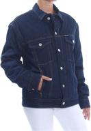 🧥 calvin klein women's trucker x-large coat - stylish women's clothing and jackets & vests logo