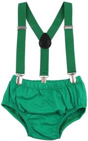 img 1 attached to 👶 GUCHOL Baby Boys Smash Outfit - Boys' Suspenders Kit for Stylish Accessories