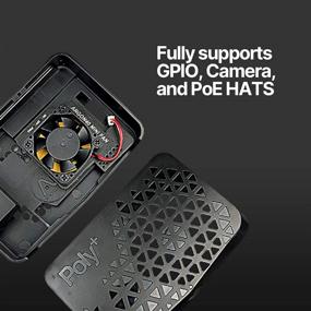 img 1 attached to 🌡️ Enhanced Cooling and Protection: Argon Poly+ Raspberry Pi 4 Case with PWM Controllable Fan and Heatsink