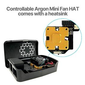 img 3 attached to 🌡️ Enhanced Cooling and Protection: Argon Poly+ Raspberry Pi 4 Case with PWM Controllable Fan and Heatsink