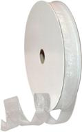 🎀 seo-optimized product name: morex ribbon 91803/100-601 white organdy nylon ribbon - 5/8-inch x 100-yard logo