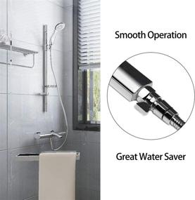 img 3 attached to 💧 CRO DECOR Water Flow Control Valves - Brass Shower Shut Off Valves with G1/2 Standard Connection - Water-Saver Volume Flow Control and Shut Off Valve for Shower Heads (Chrome)