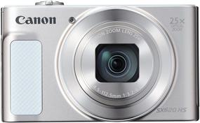 img 4 attached to 📸 Цифровая камера Canon PowerShot SX620: Раскройте свои навыки фотографии с 25-кратным оптическим зумом, Wi-Fi и NFC - Серебряное издание