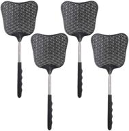 🪰 stuhad 4-pack heavy duty retractable fly swatters set with telescopic stainless steel handles, ideal for home, classroom, and office use logo