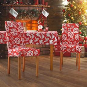 img 3 attached to 🎅 Enhance Your Christmas Décor with DASORY Christmas Slipcover Removable Decoration