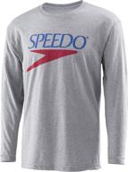 👕 classic style in motion: speedo vintage collection logo long sleeve crew t-shirt logo