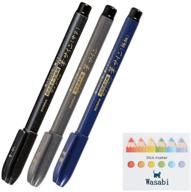 beginner's set: zebra brush pen trio - superfine, fine, medium & our sticky note! great value for artists logo