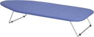 blue cover tabletop ironing board with hanger - wholesale hotel products logo