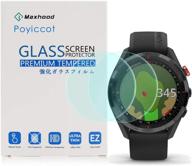 📱 poyiccot tempered glass screen protector for garmin approach s62 - 2 pack, 9h hardness, anti-fingerprint logo