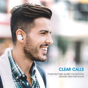 img 1 attached to Bluetooth Headphones Canceling Earphones Sweatproof