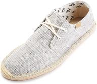 men's shoes: alexis leroy checked canvas espadrilles logo